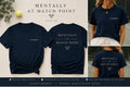 Mentally at Match Point Tennis Shirt | Minimalist Tennis Tee | Tennis Player Gift | Tennis Mom Shirt | courtside&co.