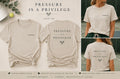 Pressure Is a Privilege Tennis Shirt | Minimalist Tennis Tee | Tennis Player Gift | Tennis Coach Shirt | courtside&coo.